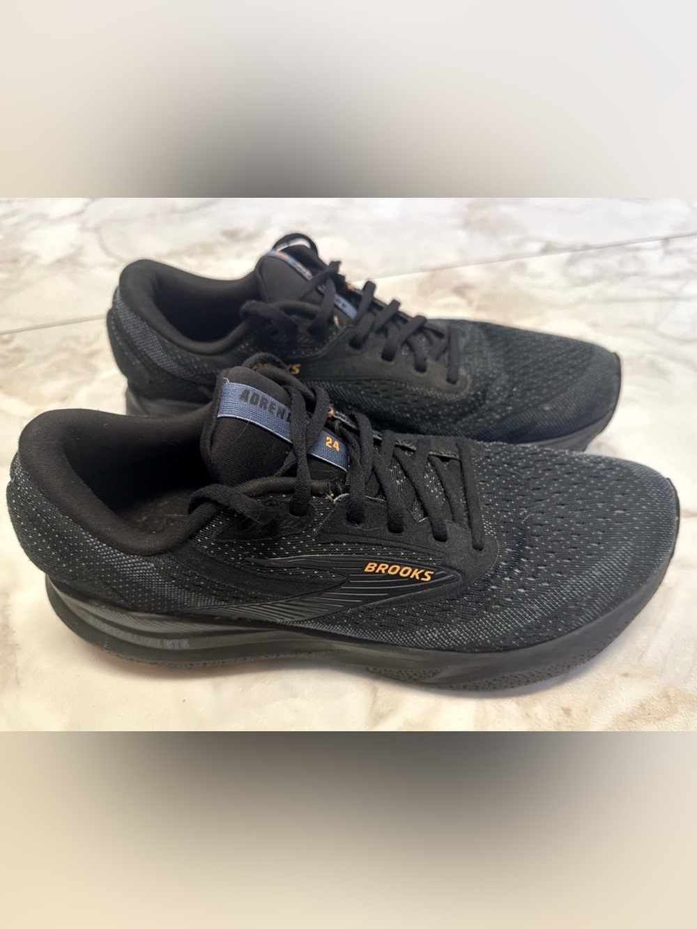 Brooks Adrenaline GTS 24 Mens Shoes 10.5 Black Running Athletic DNA Loft Mesh